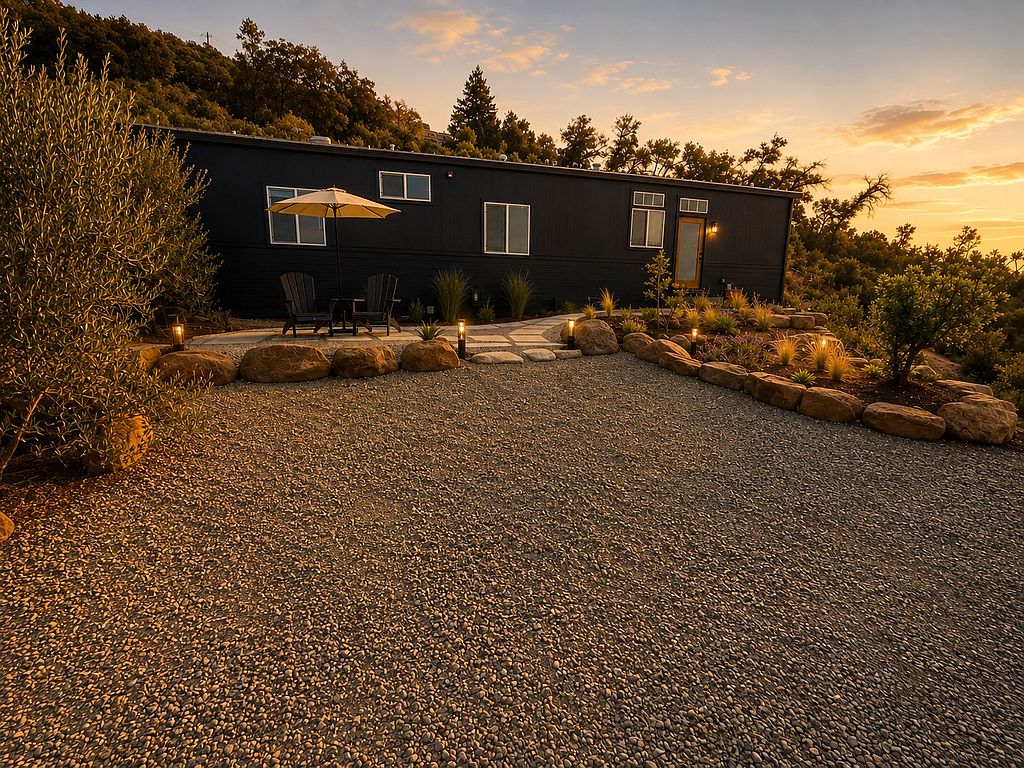 Home exterior and driveway