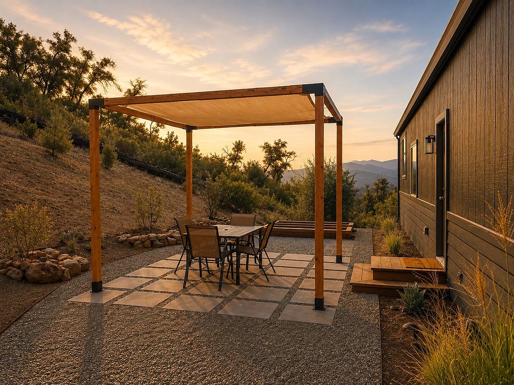 Outdoor dining patio