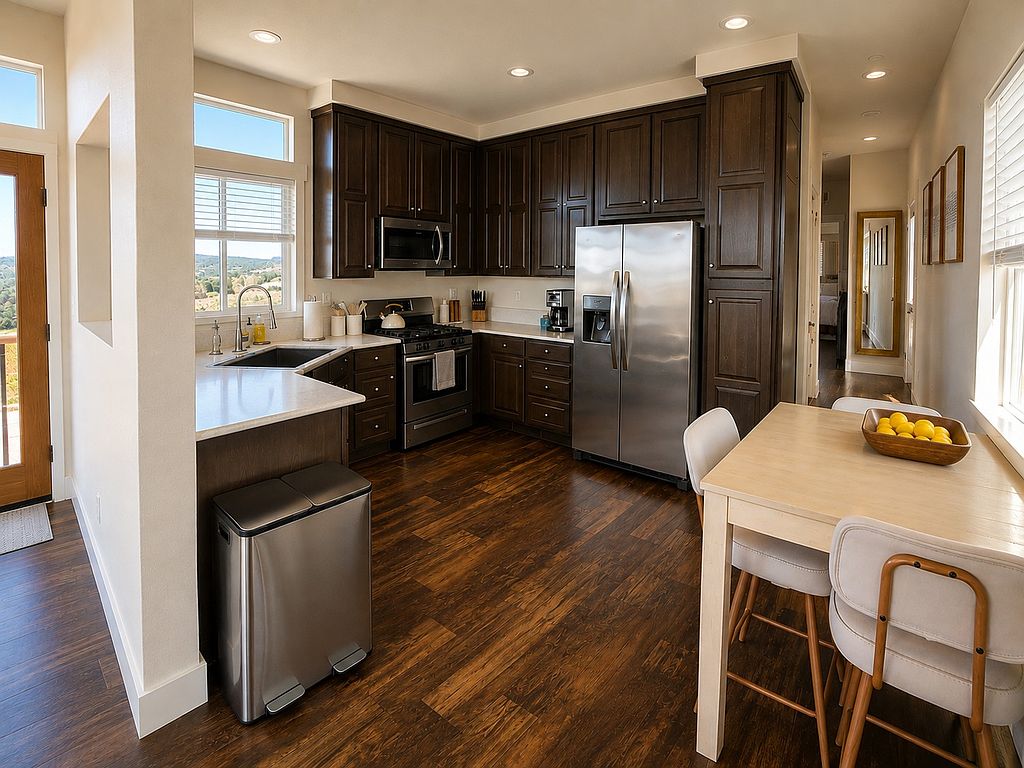 Kitchen and dining counter