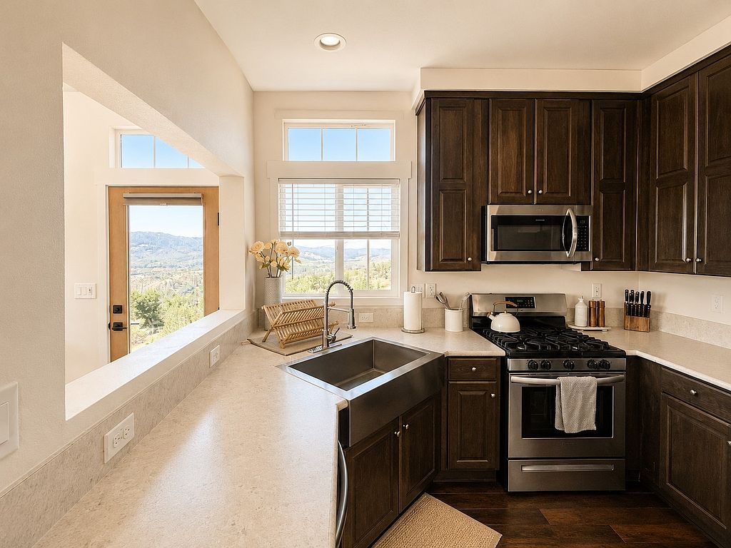 Kitchen appliances and cabinetry
